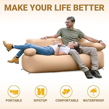 Amazon.com: KingCamp Double Inflatable Couch for Camping, Portable